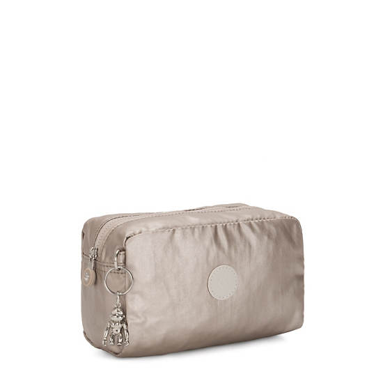 Kipling Gleam Metallic Pouch Väska Beige | SE 1083UZ